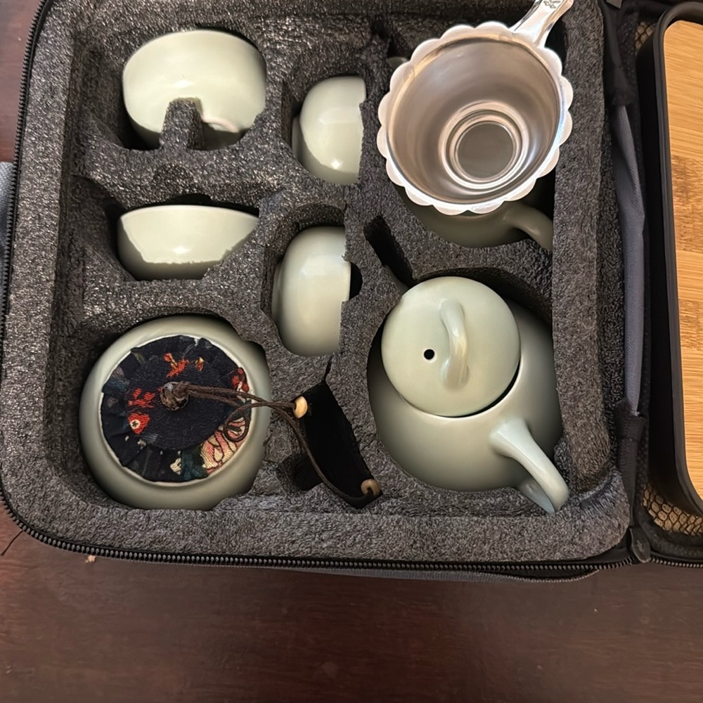 Elegant Green Tea Set